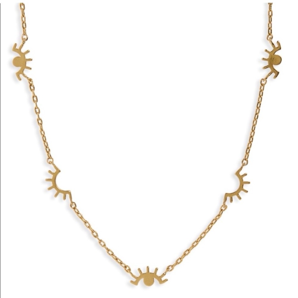 Madewell Gold Evil Eye Necklace